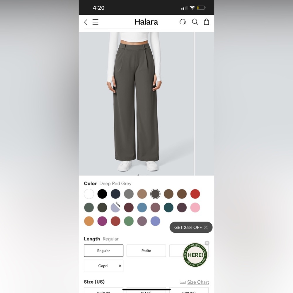 NWT Halara High Waisted Side Pocket Straight Leg Work Pants